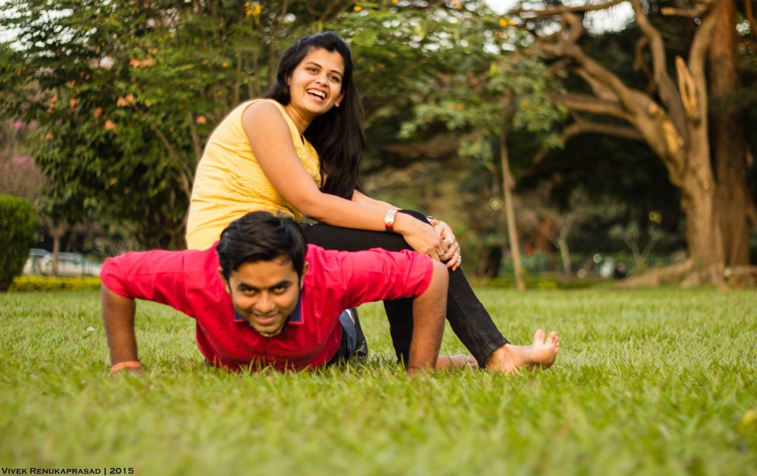 Bride and Groom To-Be Having Fun by Vivek Renukaprasad Wedding-photography | Weddings Photos & Ideas