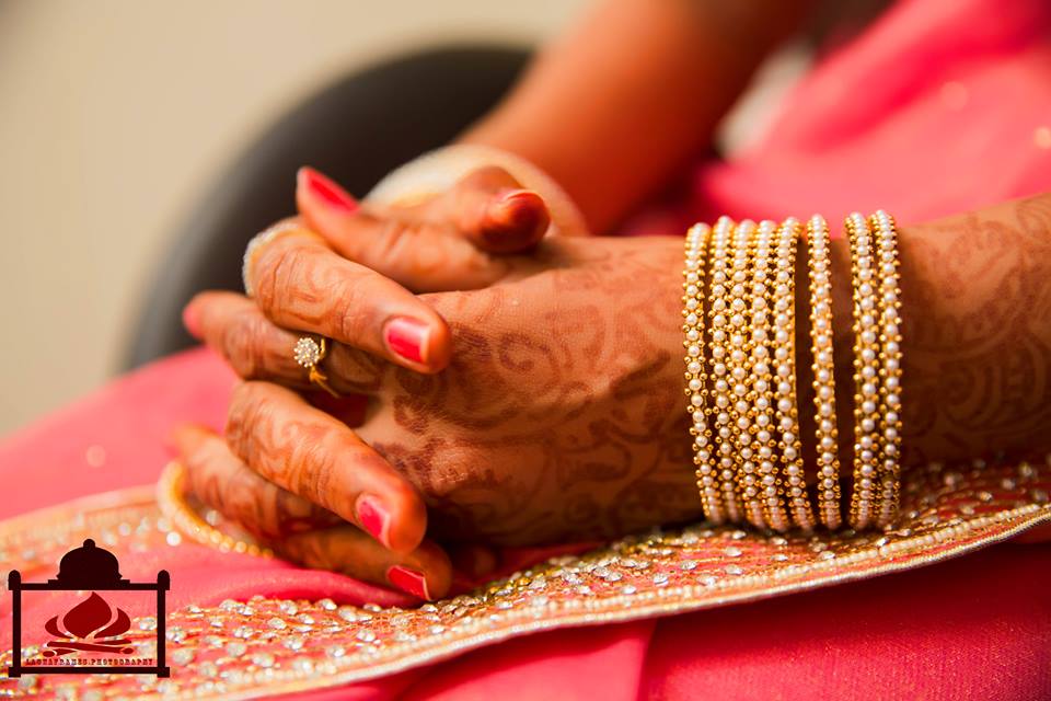 Beautiful Gold and Pearl Bridal Bangles by Kishor Bridal-jewellery-and-accessories | Weddings Photos & Ideas