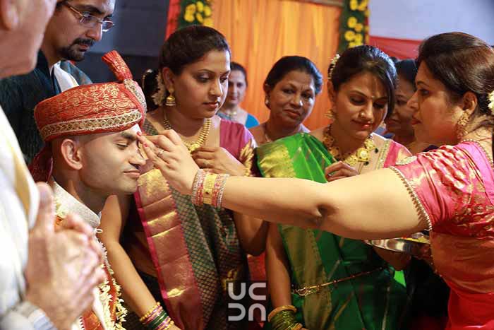 Timeless capture of the groom being blessed by Madhuri Sharma Photography Wedding-photography | Weddings Photos & Ideas