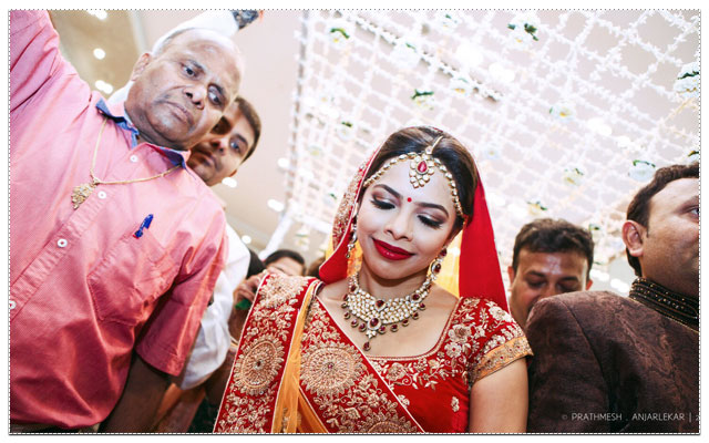 Stunning bride in red lehenga by The Glimmers Picture Wedding-photography | Weddings Photos & Ideas
