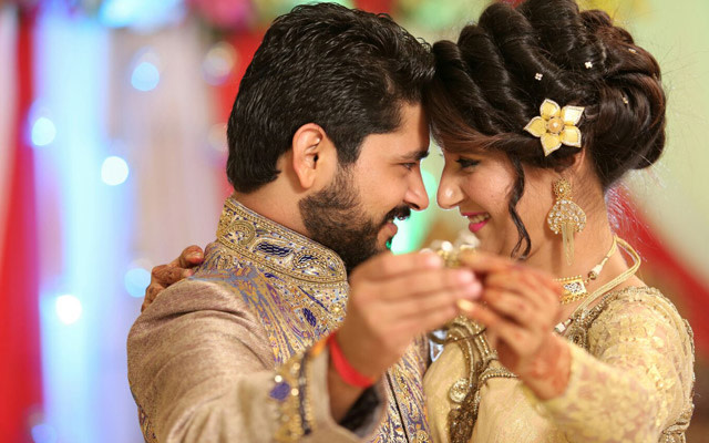 Bride and Groom Show of Their Rings During Engagement by Kshitij Gupta Wedding-photography | Weddings Photos & Ideas
