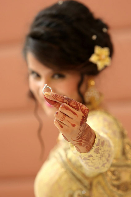 Happy Bride Showing Her Engagement Ring by Kshitij Gupta Wedding-photography | Weddings Photos & Ideas