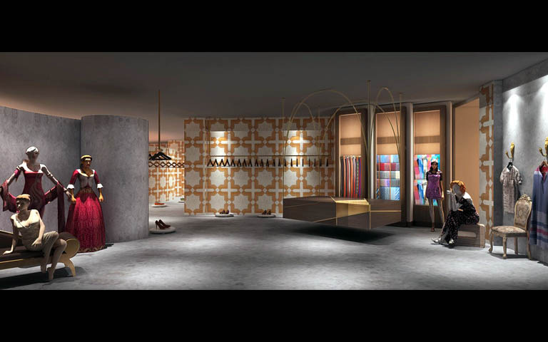 Large Showroom With Mannequins by Parvez Alam Contemporary | Interior Design Photos & Ideas