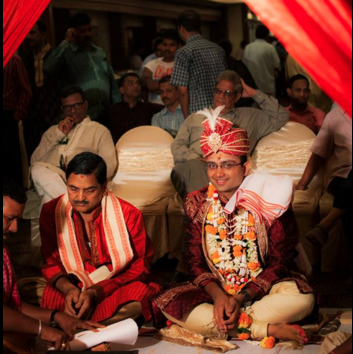 Groom during his wedding ceremony by Frames n Light Photography - Bishal Wedding-photography | Weddings Photos & Ideas