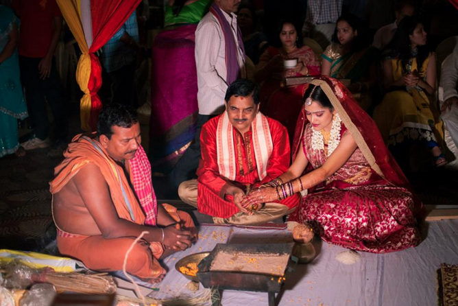 Bride during her wedding ceremony by Frames n Light Photography - Bishal Wedding-photography | Weddings Photos & Ideas