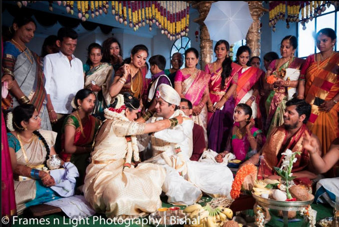 Bride and groom during their wedding ceremony by Frames n Light Photography - Bishal Wedding-photography | Weddings Photos & Ideas