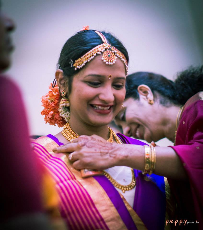 Candid shot of bride-to-be by Peppy Production Wedding-photography | Weddings Photos & Ideas