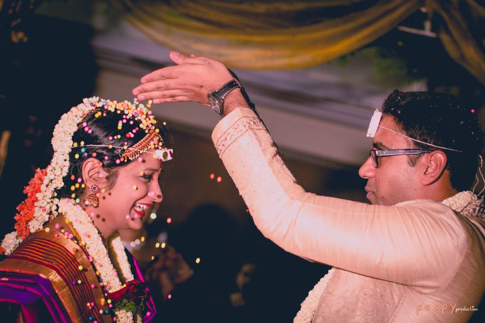 Candid bridal and groom shot during their wedding ceremony by Peppy Production Wedding-photography | Weddings Photos & Ideas