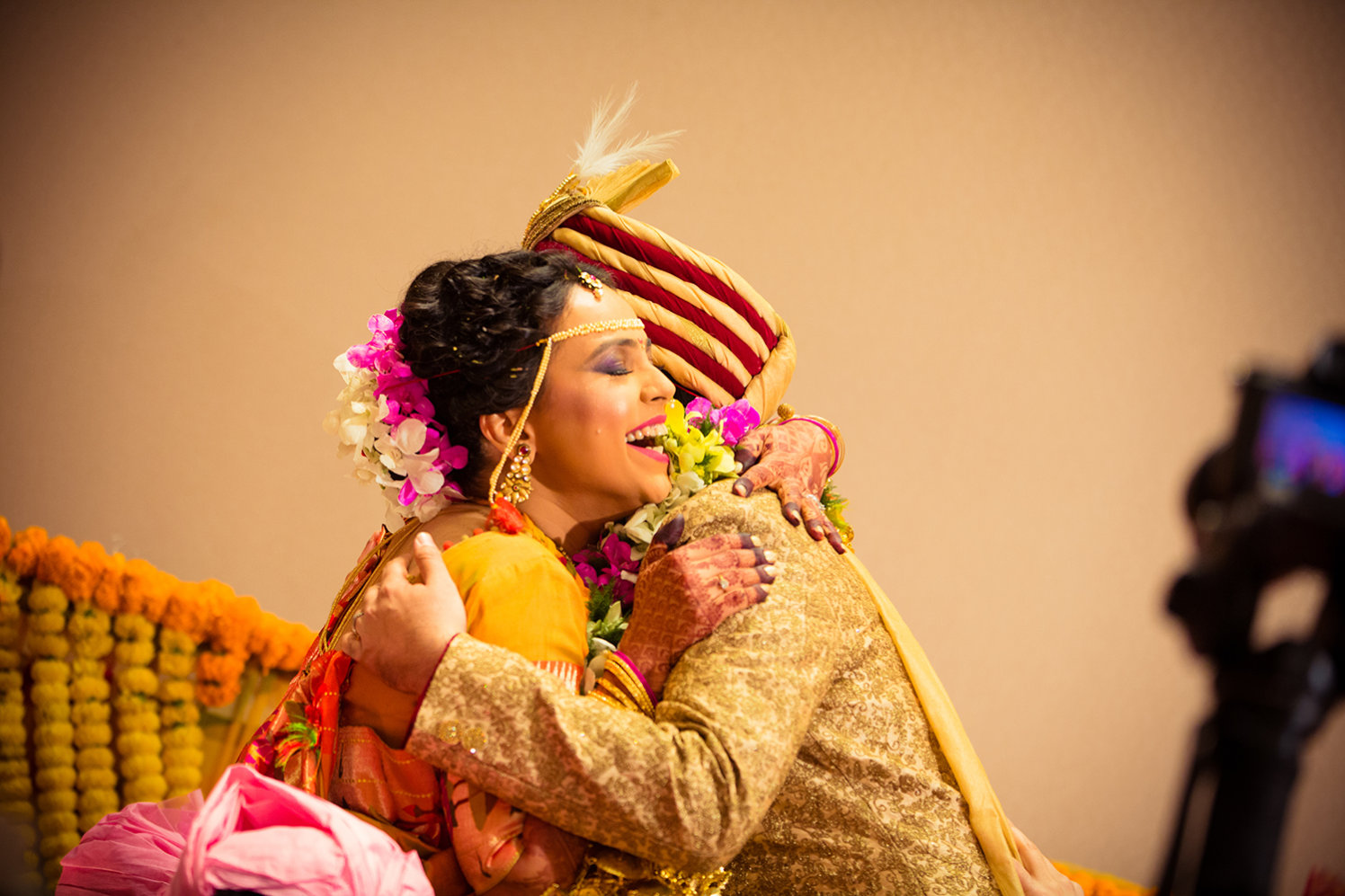 Bride Wearing Bold Purple Eye Makeup by Bosco Naveen Wedding-photography | Weddings Photos & Ideas