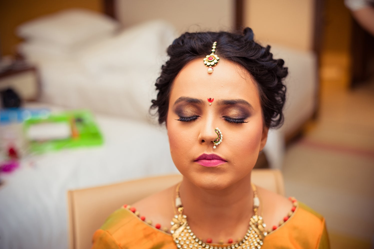 Bride Wearing Stunning Smokey Eye Look by Bosco Naveen Bridal-makeup | Weddings Photos & Ideas