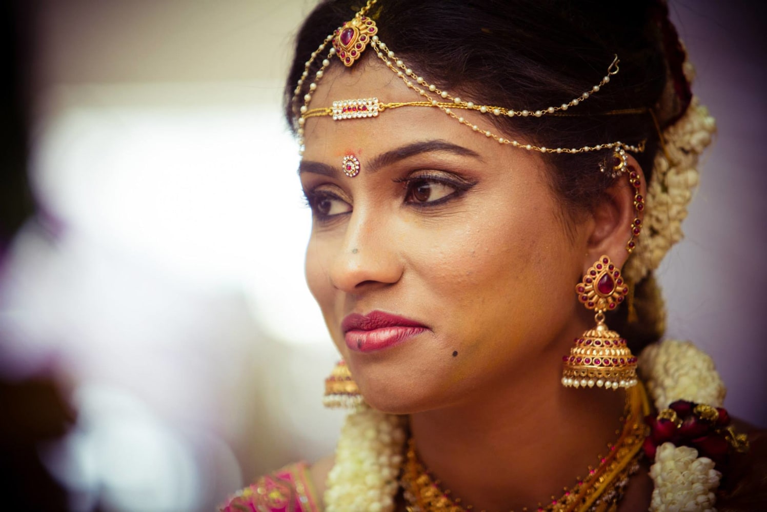 South Indian Bride Wearing Traditional Gold Jewelry by Bosco Naveen Bridal-makeup Bridal-jewellery-and-accessories | Weddings Photos & Ideas