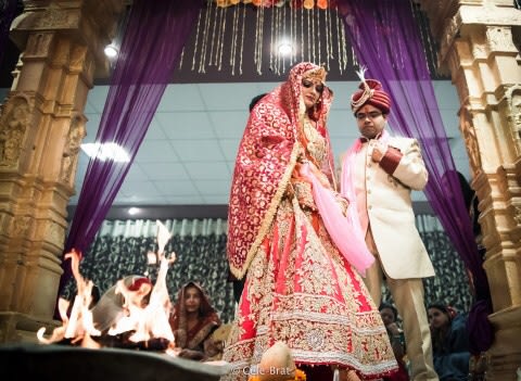 Bride and groom during their wedding ceremony by Cele-brat Wedding-photography | Weddings Photos & Ideas