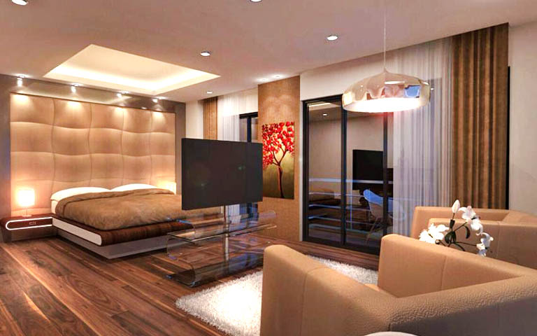 Luxurious master bedroom decor by CP ARCHITESIGN Bedroom Modern | Interior Design Photos & Ideas