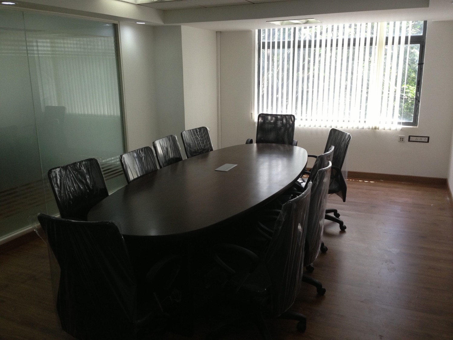 Office Meeting Room With Oval Conference Table by Imran Ahmed Baig Contemporary | Interior Design Photos & Ideas