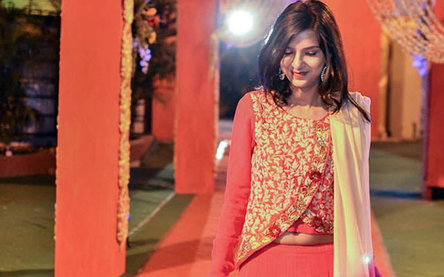 Stawberry Pink Elegant Suit With Peach Dupatta by Ankit Poddar Wedding-photography | Weddings Photos & Ideas