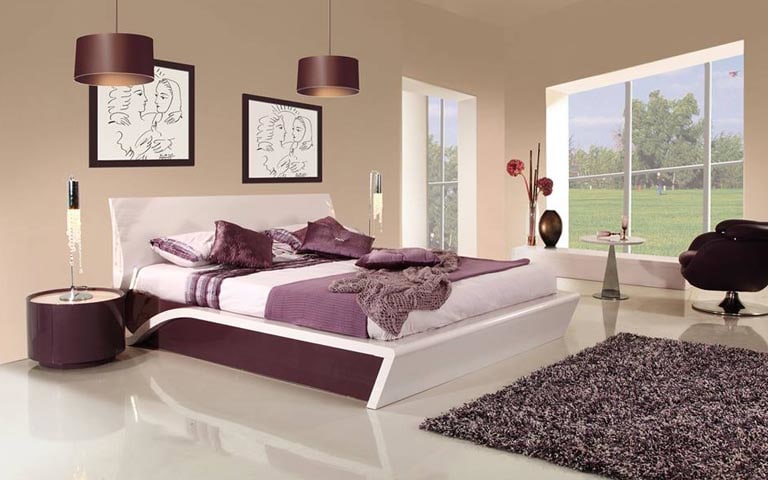 Bedroom With Box Bed And Landscape View Window by Swagita Bedroom Contemporary | Interior Design Photos & Ideas