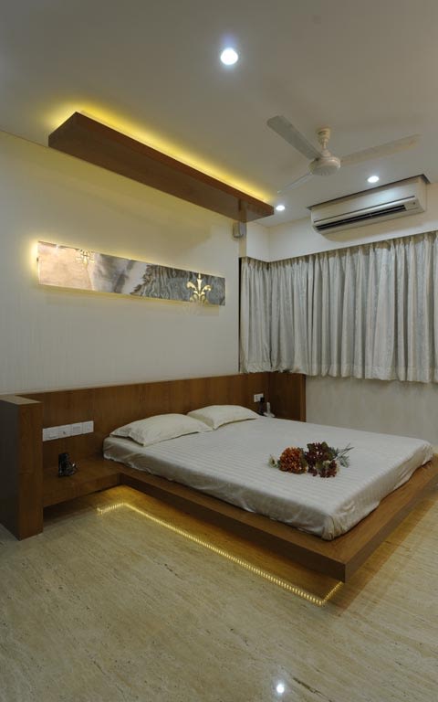 Contemporary bedroom decor by ARCHITECT KAUSHAL CHOUHAN Bedroom | Interior Design Photos & Ideas