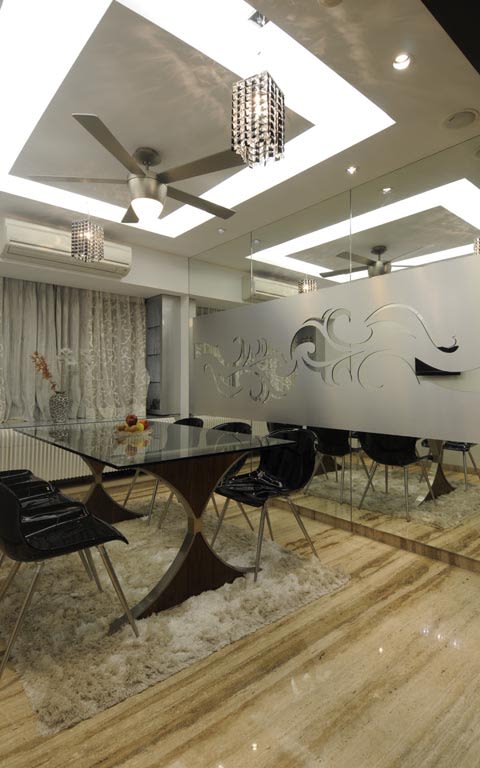 Plush modern cellular style office decor by ARCHITECT KAUSHAL CHOUHAN | Interior Design Photos & Ideas
