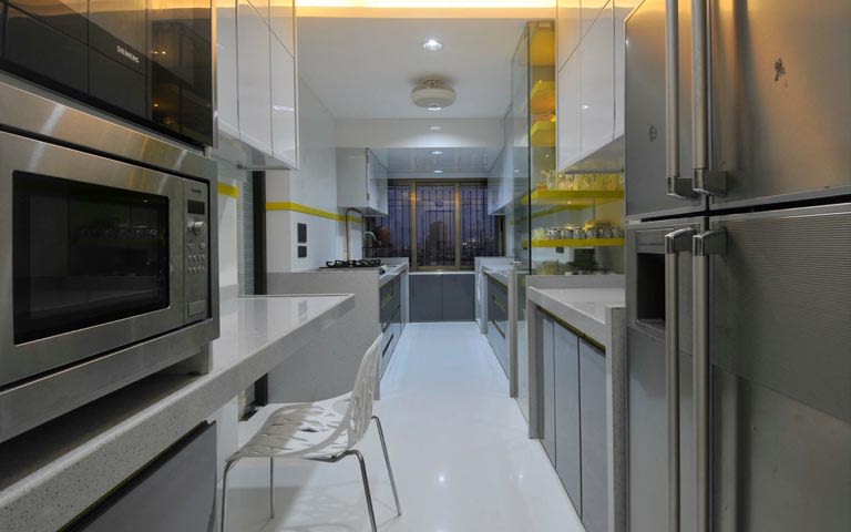 Modern closed modular kitchen by ARCHITECT KAUSHAL CHOUHAN Modular-kitchen | Interior Design Photos & Ideas