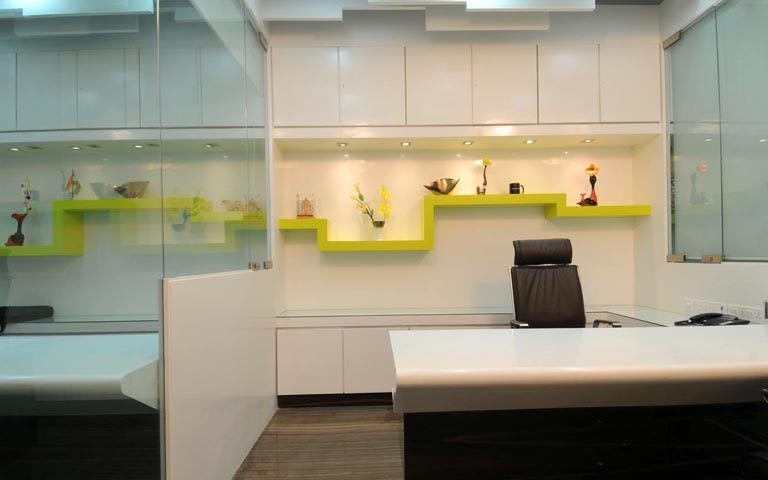 Modern cellular style office decor by ARCHITECT KAUSHAL CHOUHAN | Interior Design Photos & Ideas