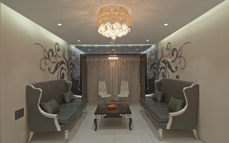 Plush modern living room decor by ARCHITECT KAUSHAL CHOUHAN Living-room | Interior Design Photos & Ideas