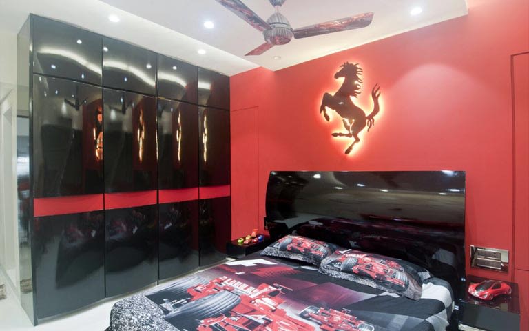 Car-themed kids bedroom decor by ARCHITECT KAUSHAL CHOUHAN Bedroom | Interior Design Photos & Ideas