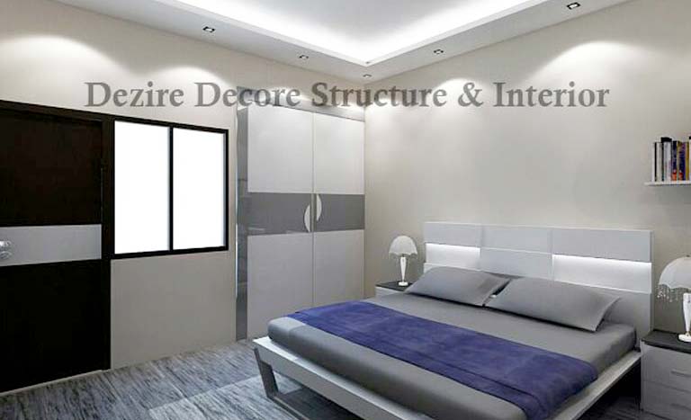 A beautiful grey-themed bedroom! by Dezire modular kitchen & Interiors Bedroom | Interior Design Photos & Ideas
