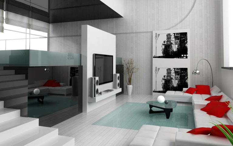 A Contemporary Living Room! by Dezire modular kitchen & Interiors Living-room | Interior Design Photos & Ideas
