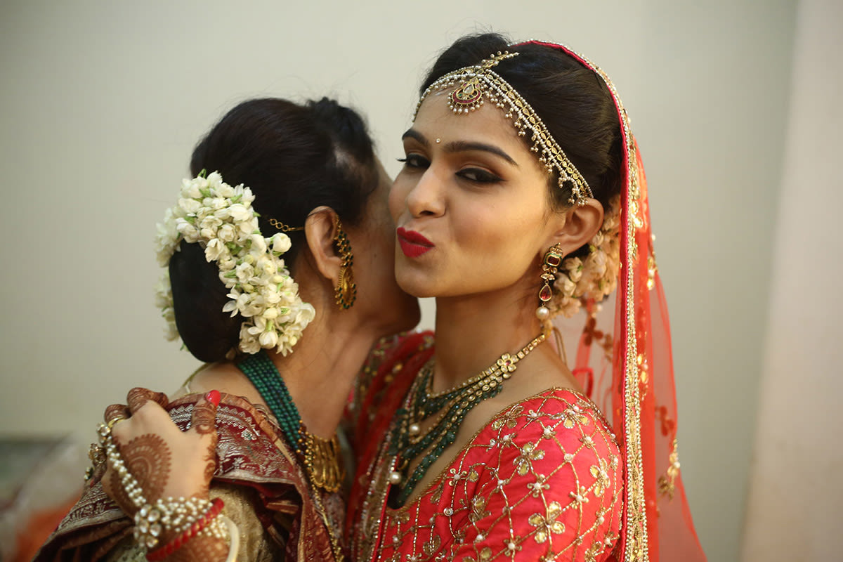 Hairstyle With Flowers For Both Bride And Mother by Wedding Toasters Wedding-photography Wedding-hairstyles Bridal-jewellery-and-accessories Bridal-makeup | Weddings Photos & Ideas