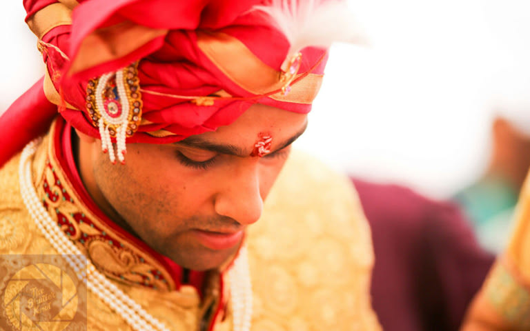 Red urban With A Feather Brooch by Viral Shah Groom-wear-and-accessories | Weddings Photos & Ideas