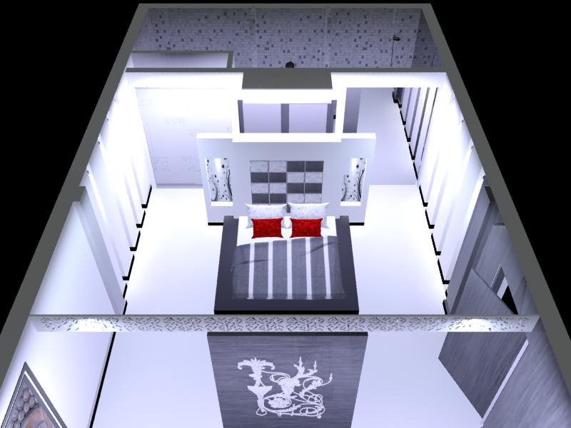 3D design for a perfect bedroom by VS interiors Bedroom | Interior Design Photos & Ideas