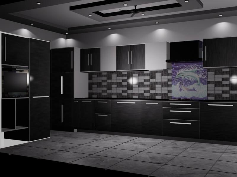 Beautiful design for modern kitchen by VS interiors Modular-kitchen | Interior Design Photos & Ideas