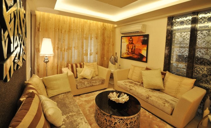 Off White Sofas In Living Room by Decor Dreams Living-room | Interior Design Photos & Ideas