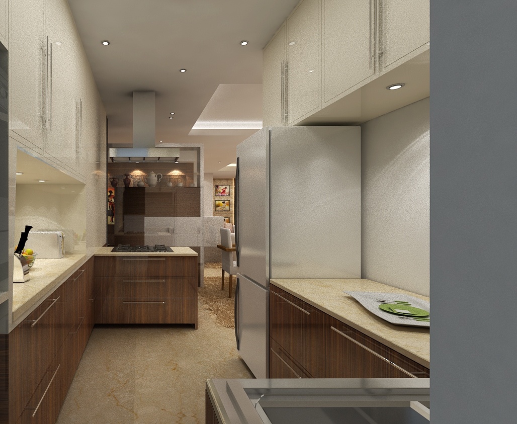 Marble Top Cabinets In Modular kitchen by Megha Jain Modular-kitchen | Interior Design Photos & Ideas