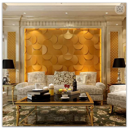Lawson Style Sofa With Yellow Wallpaper by Megha Jain Living-room Contemporary | Interior Design Photos & Ideas