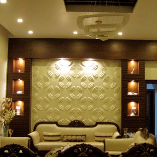 Regal living room decor by Bhoomi Ink Architects Living-room Modern | Interior Design Photos & Ideas