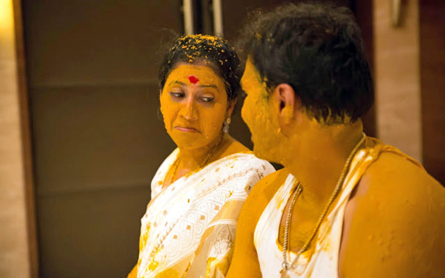 A candid picture of the couple during the haldi ceremony by Pankaj Rokade Photography Wedding-photography | Weddings Photos & Ideas