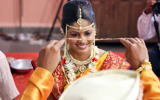 A portrait of the bride during the ceremony by Pankaj Rokade Photography Wedding-photography | Weddings Photos & Ideas