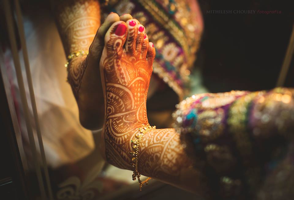Beautiful Indian mehendi by Mithilesh Choubey fotografia Bridal-jewellery-and-accessories | Weddings Photos & Ideas