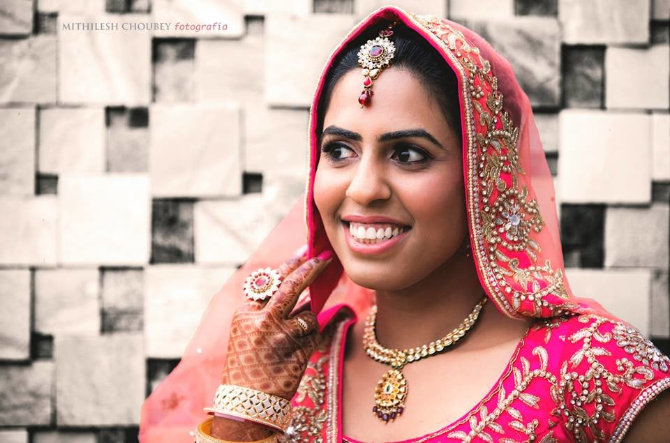 Beautiful bride by Mithilesh Choubey fotografia Wedding-photography Bridal-makeup Bridal-jewellery-and-accessories | Weddings Photos & Ideas