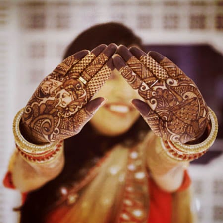 Bride Showing Off Her Mehendi by Dhanika Choksi Wedding-photography | Weddings Photos & Ideas