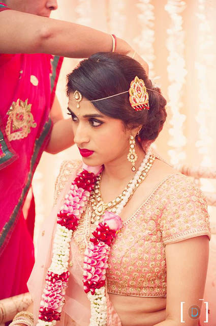 Bride Getting Ready For Her Big Day by Dhanika Choksi Bridal-makeup Bridal-jewellery-and-accessories | Weddings Photos & Ideas