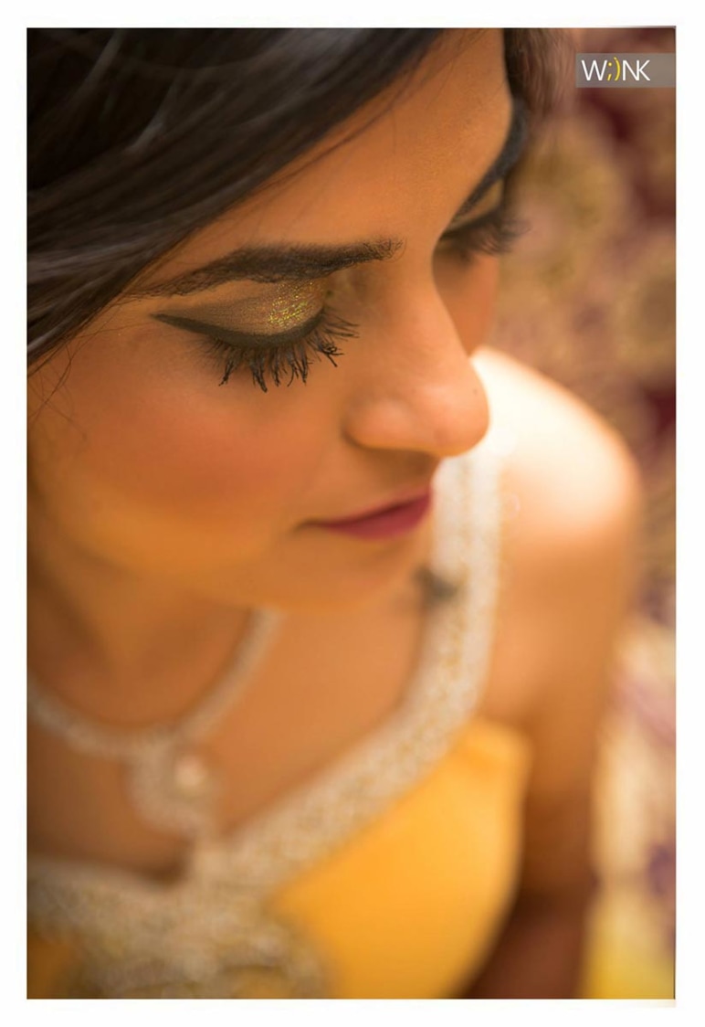 Glittering gold bridal eye make-up by Wiink Wedding-photography | Weddings Photos & Ideas