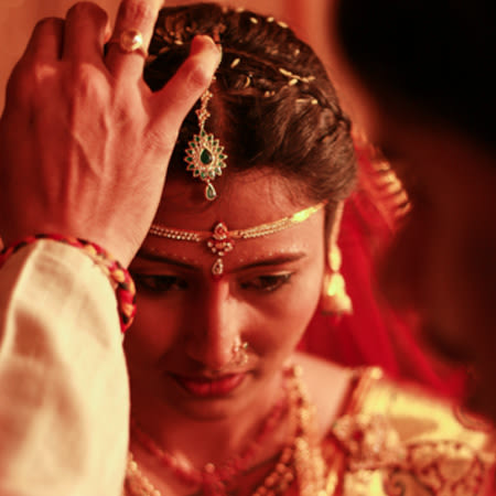 Candid shot of bride during her wedding ceremony by Dinesh narra photography Wedding-photography | Weddings Photos & Ideas