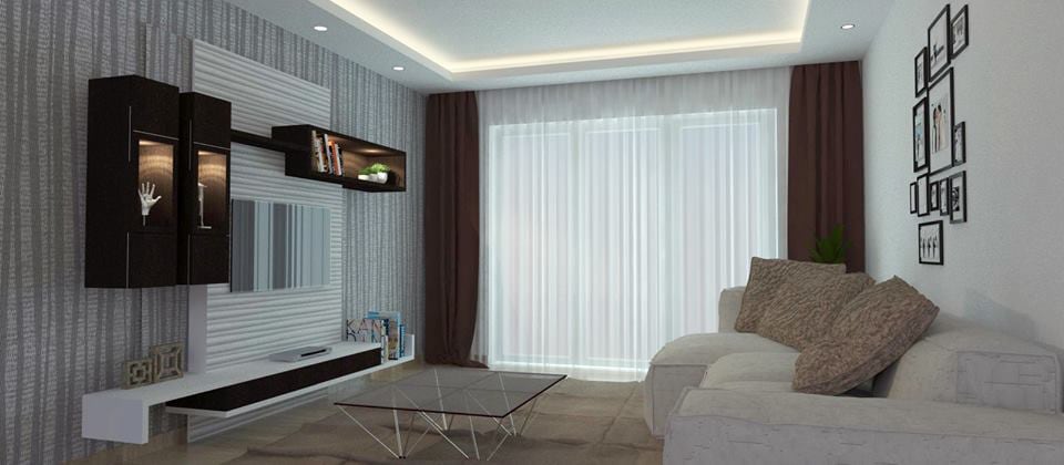 Simple living room decor by Unbox Design Studio Living-room Modern | Interior Design Photos & Ideas