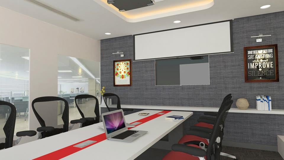 Modern conference room decor by Unbox Design Studio Modern | Interior Design Photos & Ideas