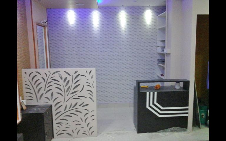 Modern office reception decor by Shree sai Geetha Enterprises Modern | Interior Design Photos & Ideas