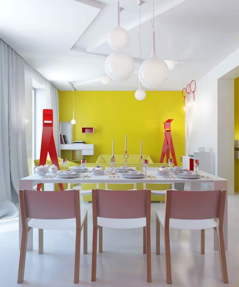 Plush dining room decor by Burhani Design Studio Living-room Contemporary | Interior Design Photos & Ideas