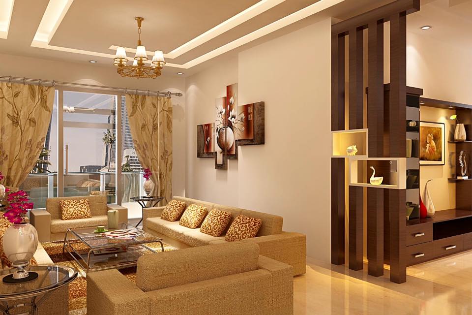 A 3D caramel living room by Bella Cucina Consultancy Living-room | Interior Design Photos & Ideas