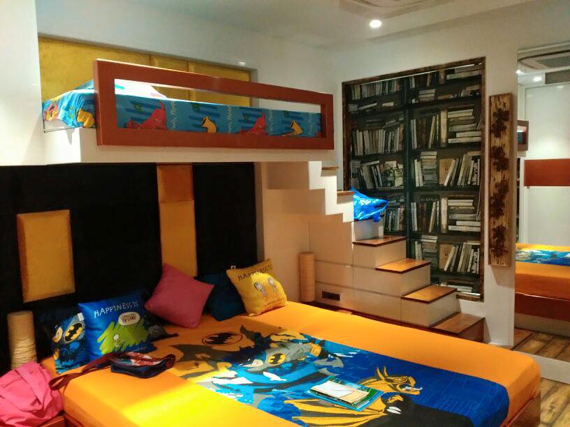 A modern kids bed room with a comic theme by Bella Cucina Consultancy Bedroom | Interior Design Photos & Ideas